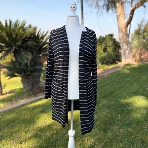 A New Day Striped Long Cardigan
